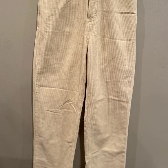 Cream corduroy button pants - Picture 8 of 12